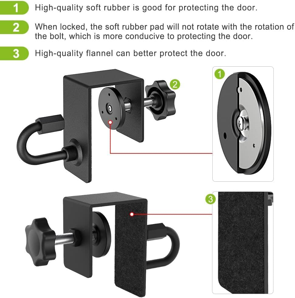 Heavy Duty Door Anchor Attachment for Resistance Bands - Kipika Door Mount Anchors for Strength Training, Physical Therapy, Home Gym