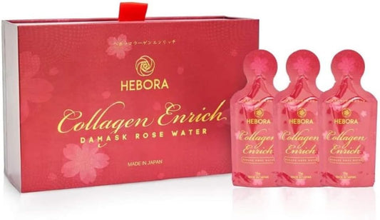 HEBORA Collagen Enrich Japan - 160,000mg Marine Collagen Peptide for Hair, Nails, Skin, and Joints - 28 Bags