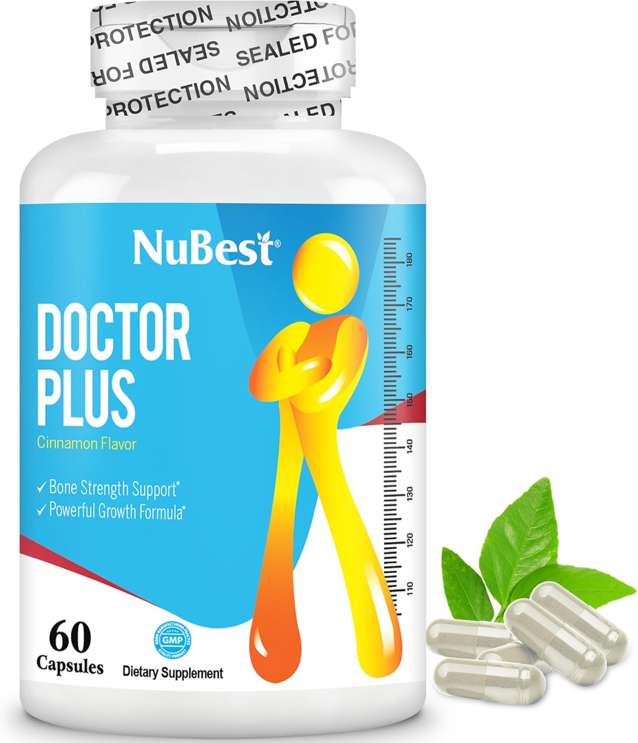 Height Growth & Bone Strength Bundle - NuBest Bone Xtra & Doctor Plus Supplements for Healthy Development in Teens