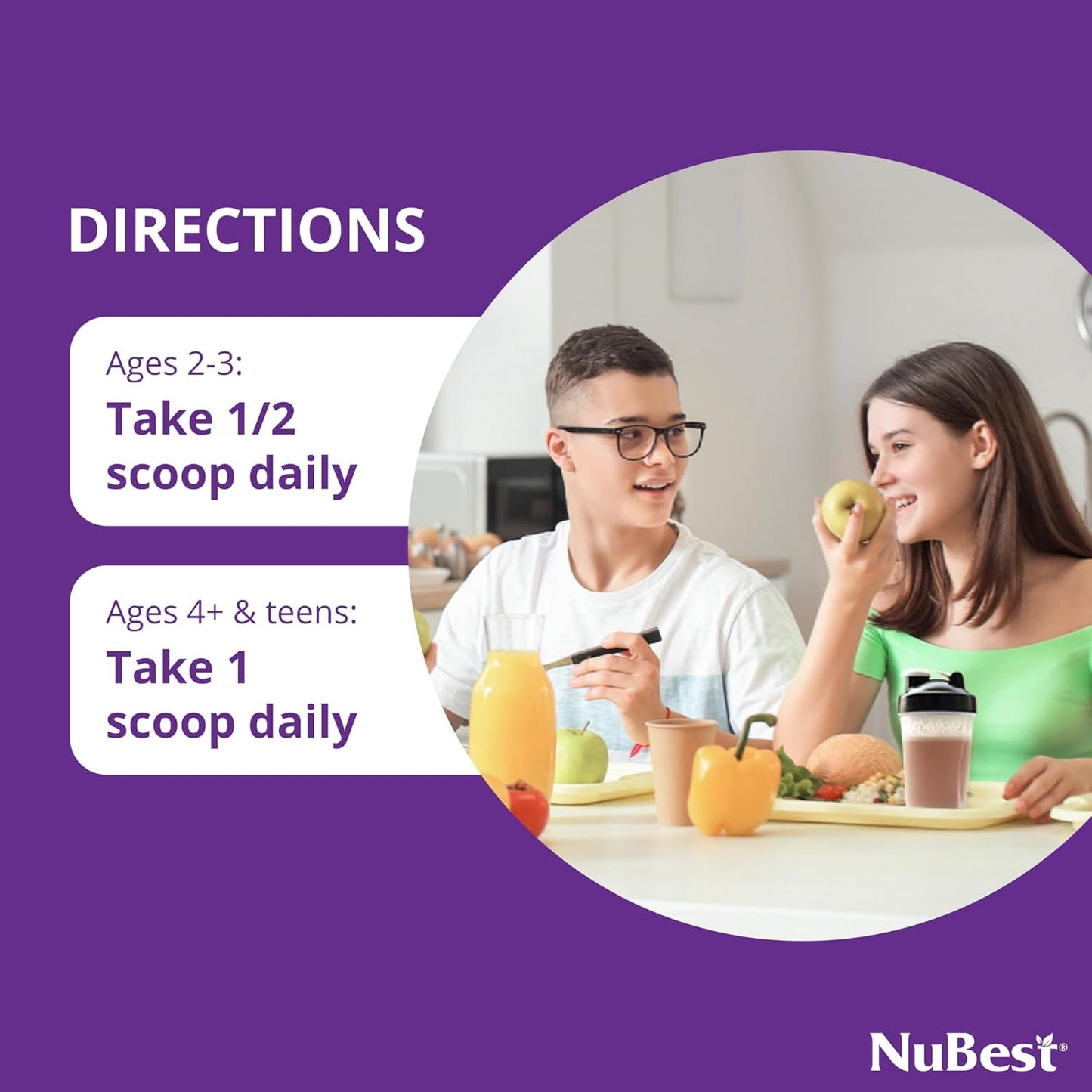 Height Growth Bundle for Kids: Protein Powder & Chewable Tablets - Support Strong Growth with NuBest & Doctor Taller Supplements