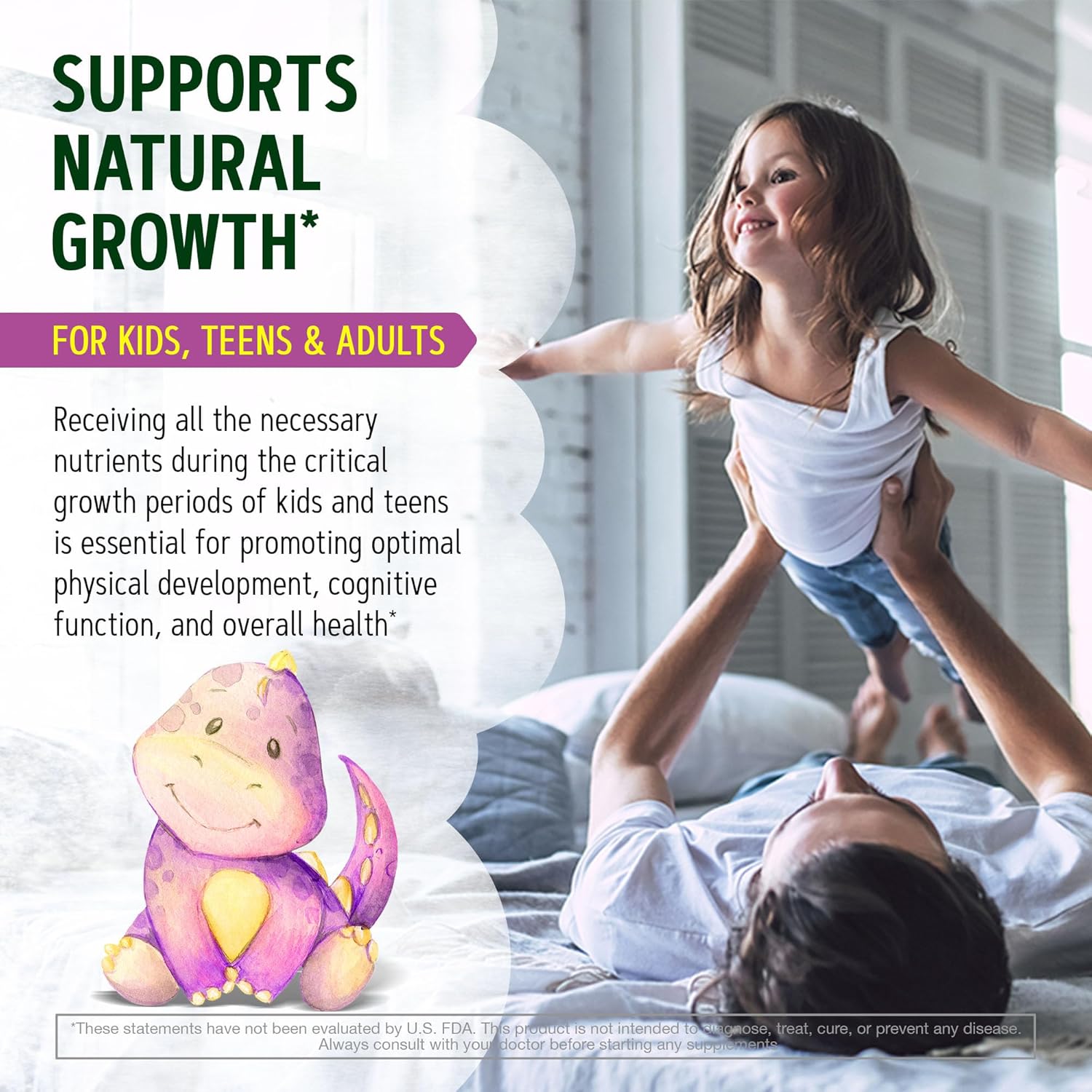 Height Growth Maximizer Pack of 2 - Natural USA-Made Supplement for Adults, Teens & Kids - Bone Growth & Vitamins for Height Increase - Grow Taller Pills for Boys & Girls