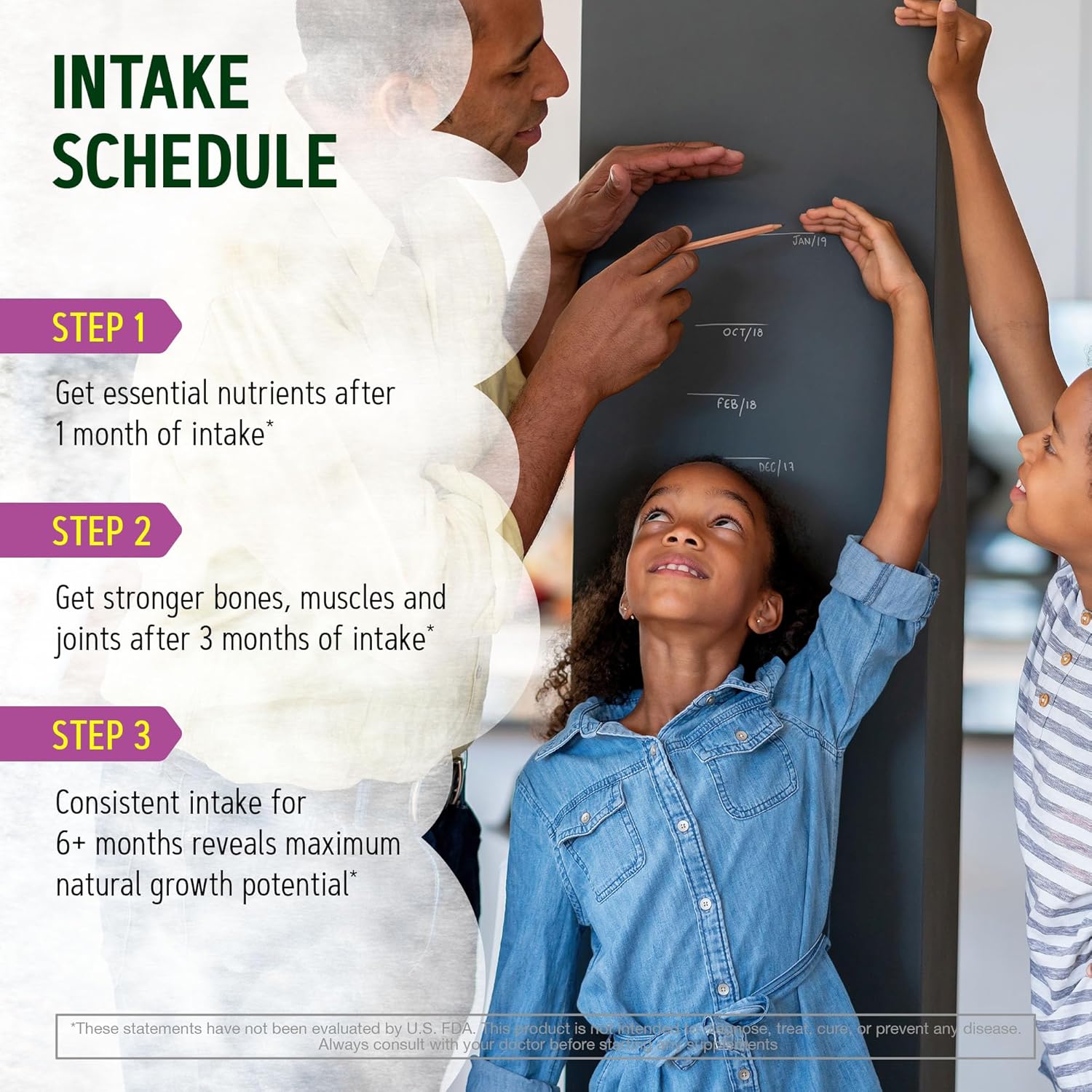 Height Growth Maximizer: Pack of 2 Natural Height Increase Booster Pills - Bone Growth for Adults, Teens, Kids - Made in USA - Vitamins for Boys & Girls - 120 capsules