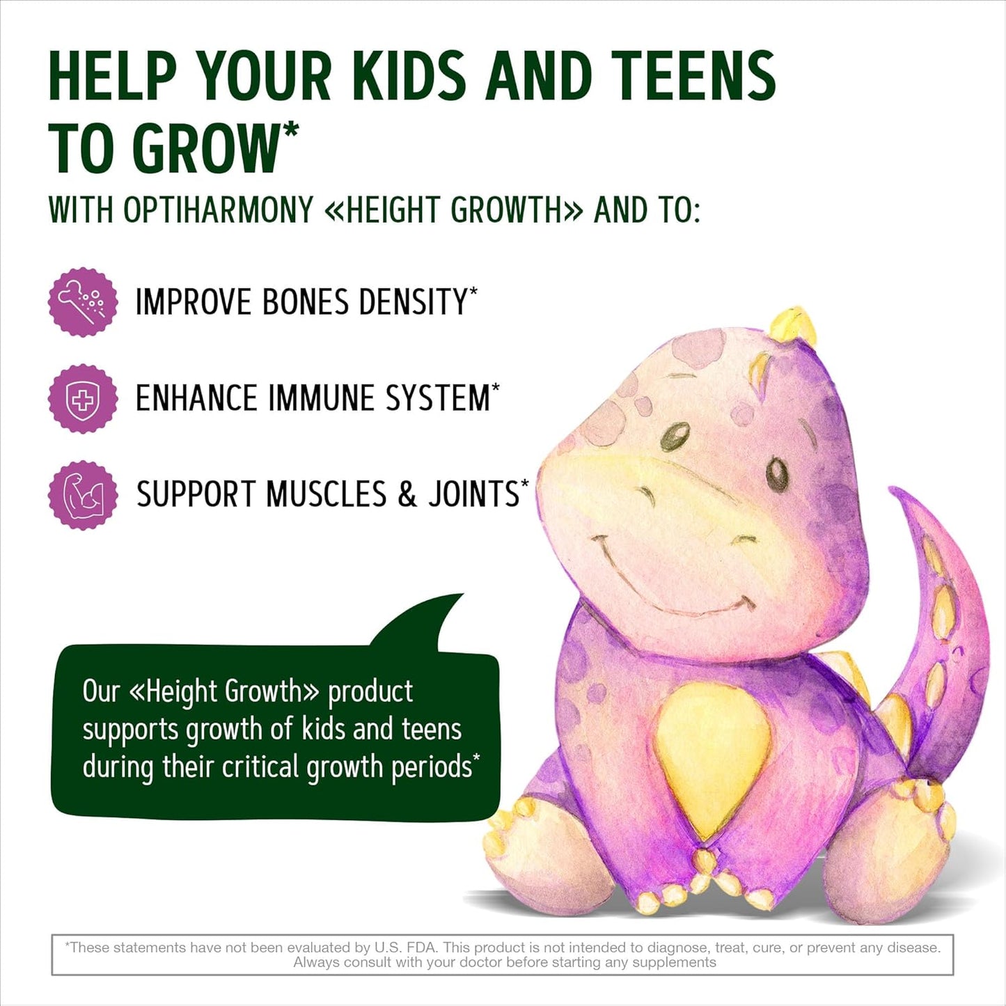 Height Growth Maximizer Supplement - Natural USA-Made Grow Taller Pills for Adults, Teens & Kids - Bone Growth Vitamins for Increased Height