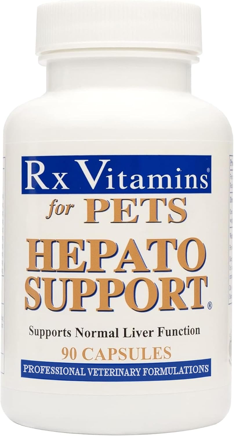 Hepato Support Milk Thistle Supplement for Dogs & Cats - 100mg Silymarin Capsules - Promotes Healthy Liver Function - 90 ct.