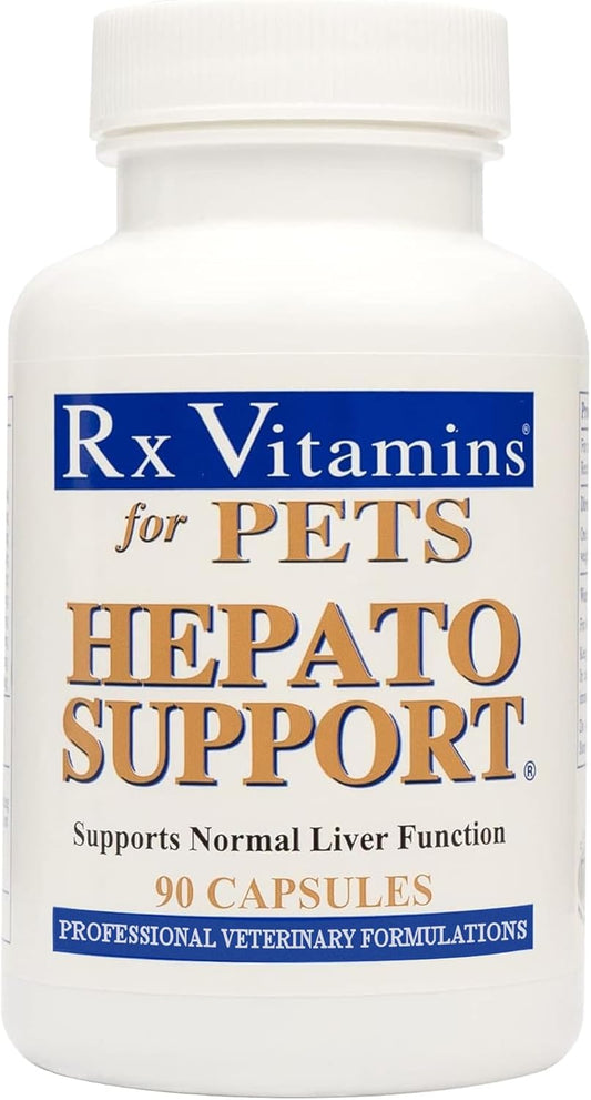 Hepato Support Milk Thistle Supplement for Dogs & Cats - 100mg Silymarin Capsules - Promotes Healthy Liver Function - 90 ct.