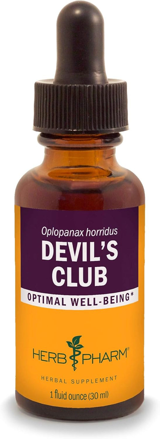 Herb Pharm Devil's Club Liquid Extract - 1 oz Bottle for Herbal Support