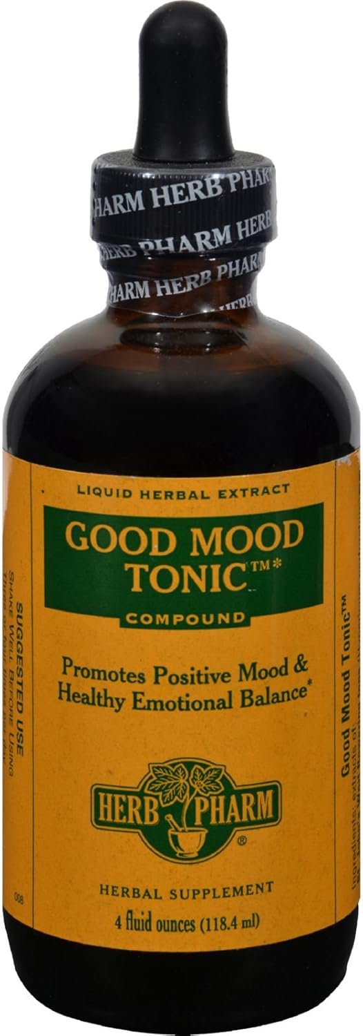 Herb Pharm Good Mood Tonic Compound 4 oz - Natural Herbal Supplement for Mood Support