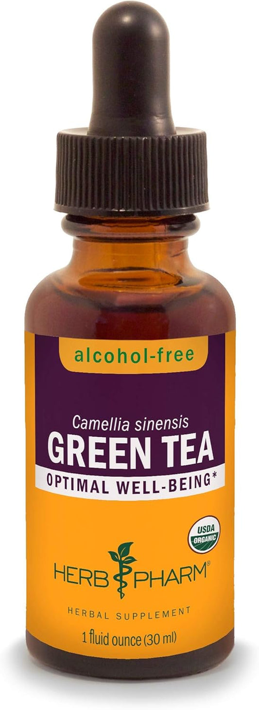 HERB PHARM Green Tea Herb Glycerite - 1 Fl Oz Bottle - Pack of 1 - 2 Pounds - GLGTEA01