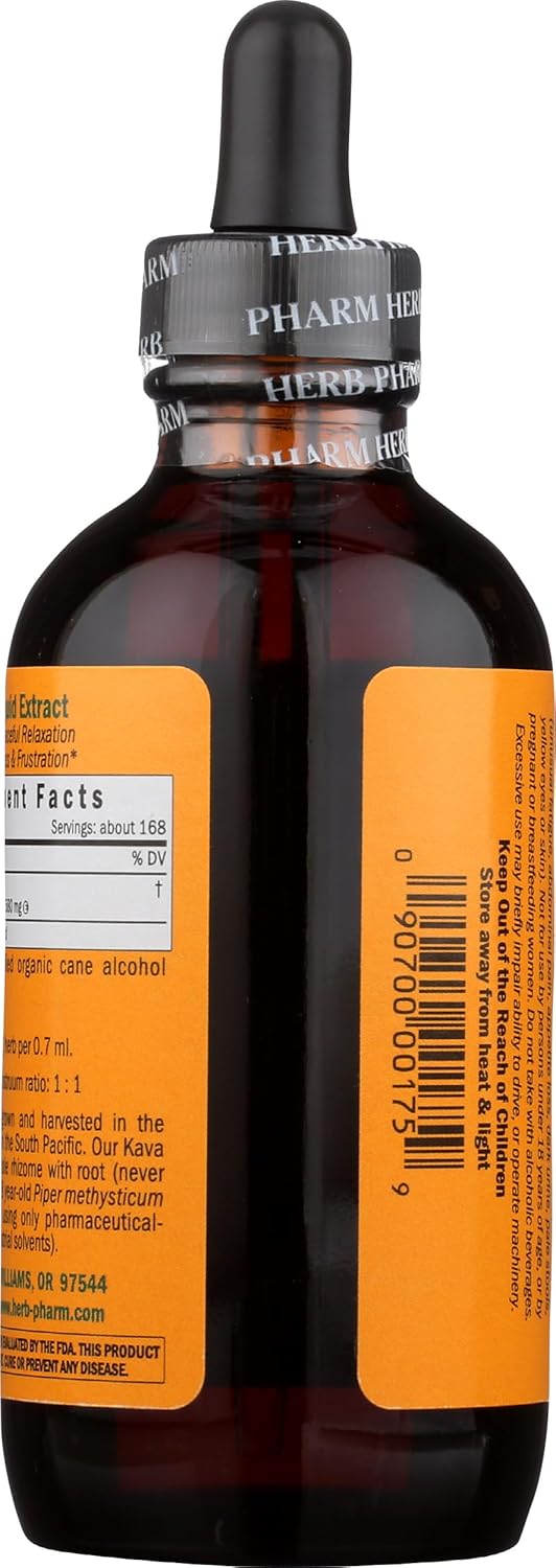 Herb Pharm Kava Extract - 4 Fluid Ounces - Pharmaceutical Grade
