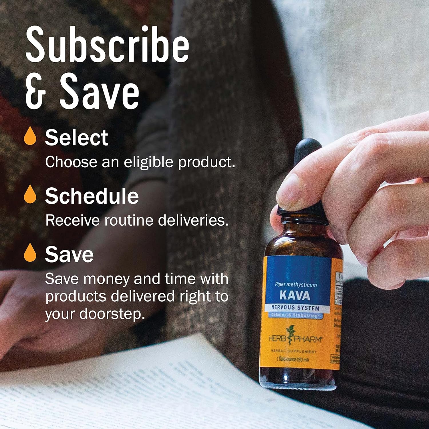 Herb Pharm Kava Root Liquid Extract for Stress Relief and Relaxation - 2 Ounce Bottle