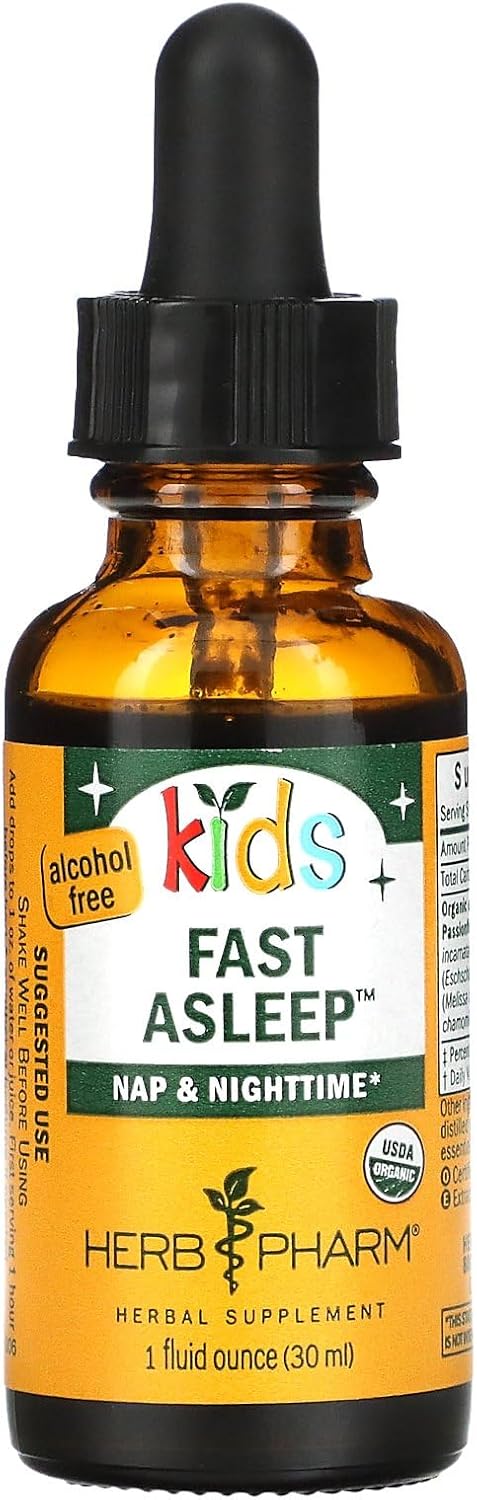 Herb Pharm Kids Organic Alcohol-Free Sleep Aid Liquid Herbal Formula 1oz - BoostGo Australia