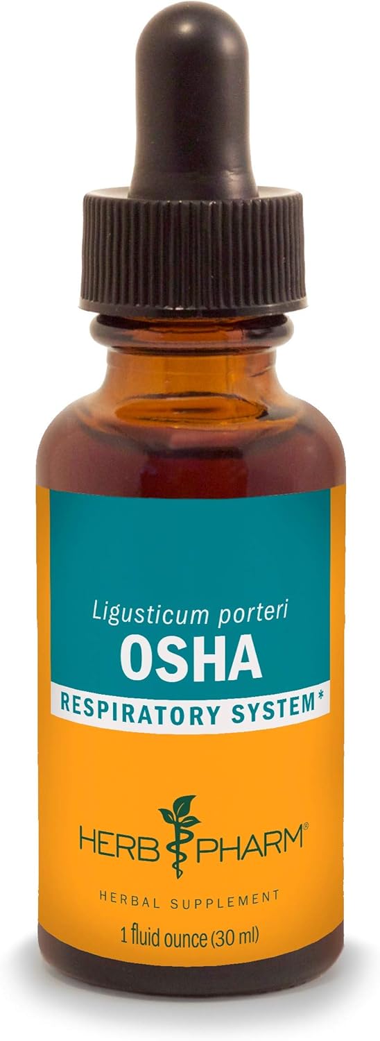 Herb Pharm Osha Root Extract - 1 Ounce Bottle for Respiratory Health & Support