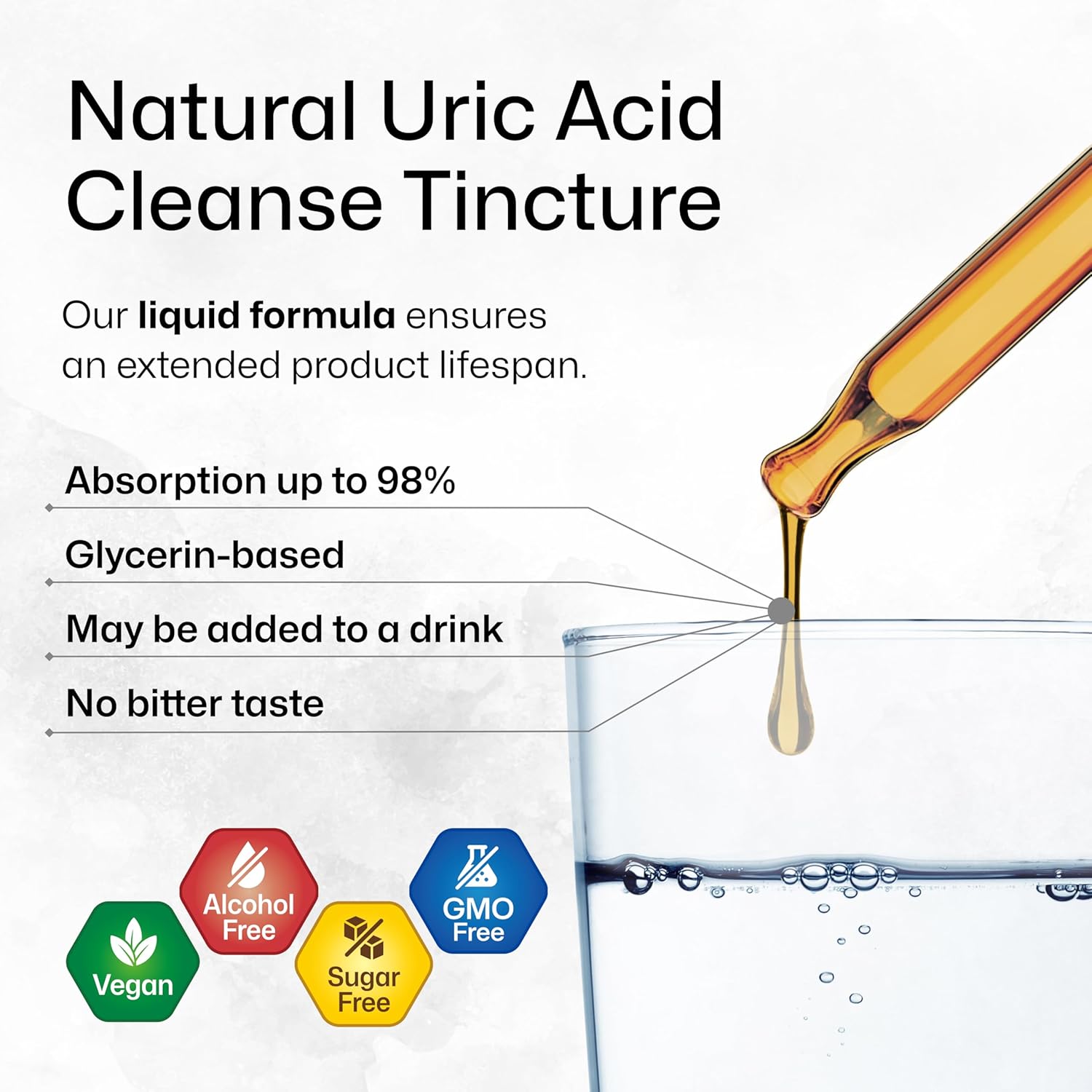 Herbal Adrenal and Uric Acid Support Tinctures - 4 Fl. Oz. Each