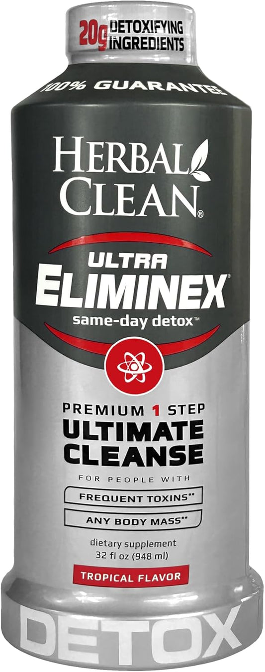 Herbal Clean Ultra Eliminex Premium Same-Day Detox Cleanse Tropical Fruit 32 fl oz