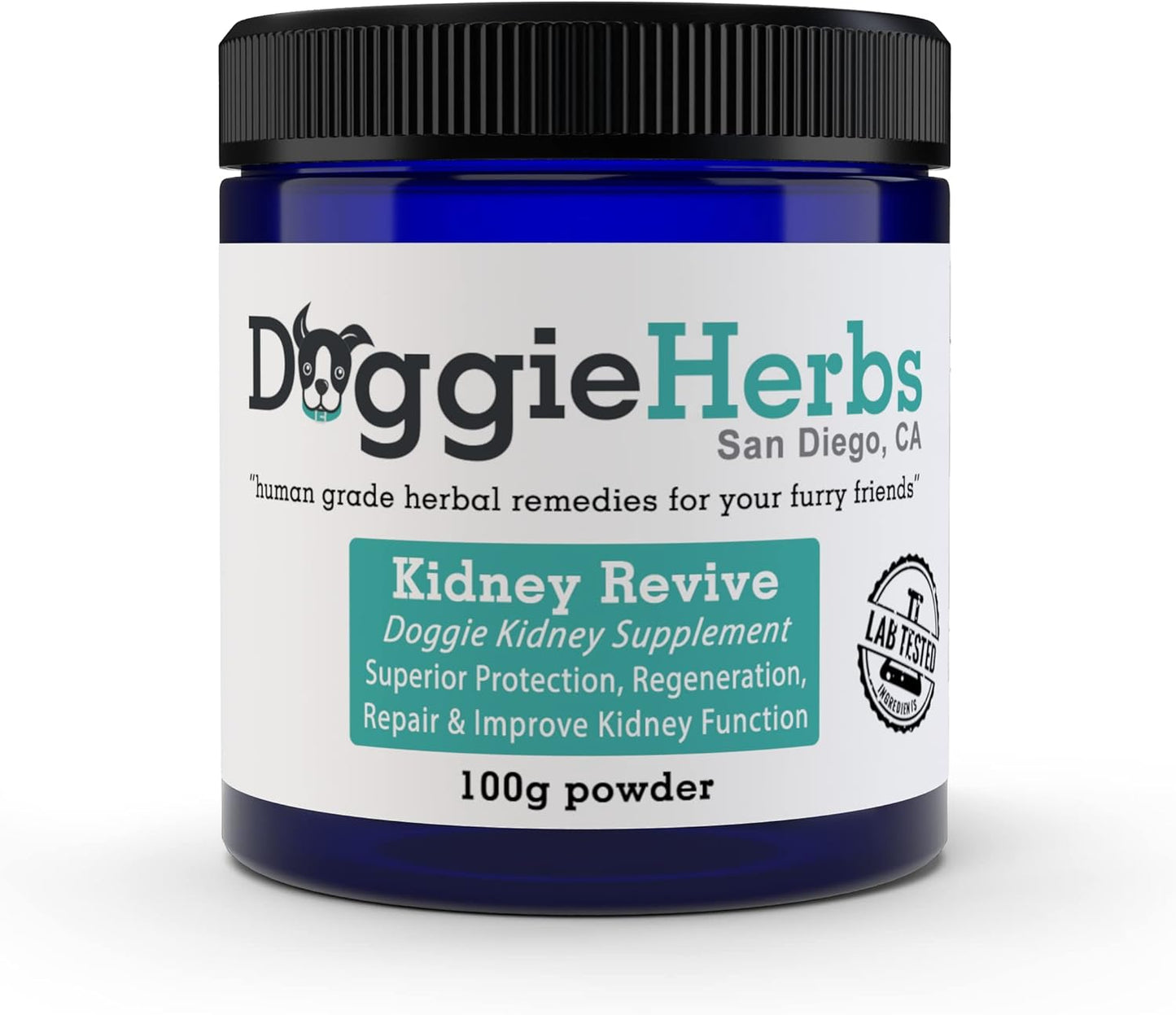 Herbal Dog Kidney Health Supplement for Acute and Chronic Ailments - Kidney Revive by Doggie Herbs