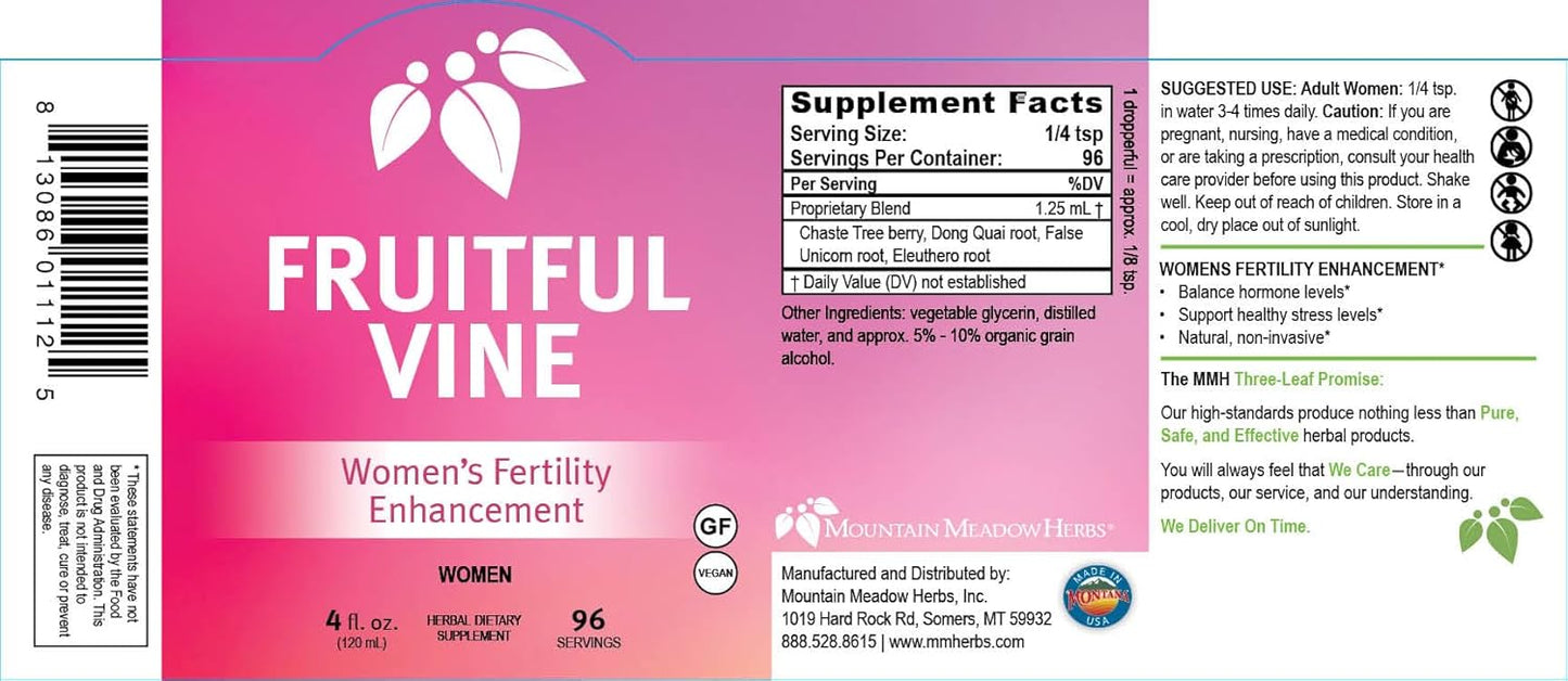 Herbal Fruitful Vine Blend for Hormonal Balance and Reproductive Health