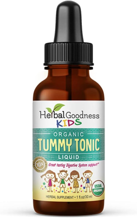 Herbal Goodness Kids Tummy Support Liquid Extract - 1oz Digestive System Supplement