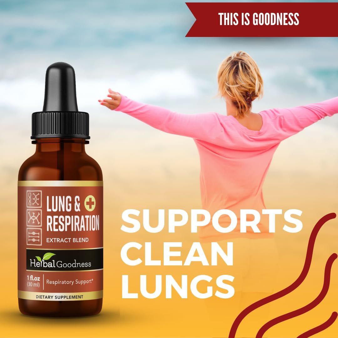 Herbal Goodness Mullein Leaf Extracts for Lung Health and Immune Support - 1oz Bottle