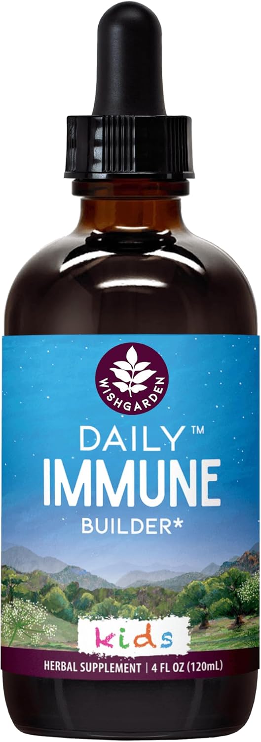 Herbal Immune Defense for Kids - Immune System Booster with Black Elderberry & Echinacea for Daily Support, Kids Supplement