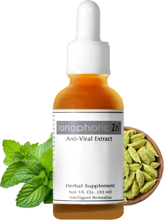 Herbal Immune Support Supplement with Zinc, Turmeric, Green Tea, and Cinnamon - 30ml Bottle