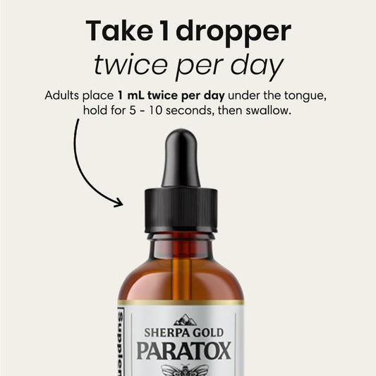 Herbal Liquid Detox & Cleanse Supplement with Black Walnut, Sweet Wormwood & Garlic - Supports Digestive Balance & Wellness - 30mL
