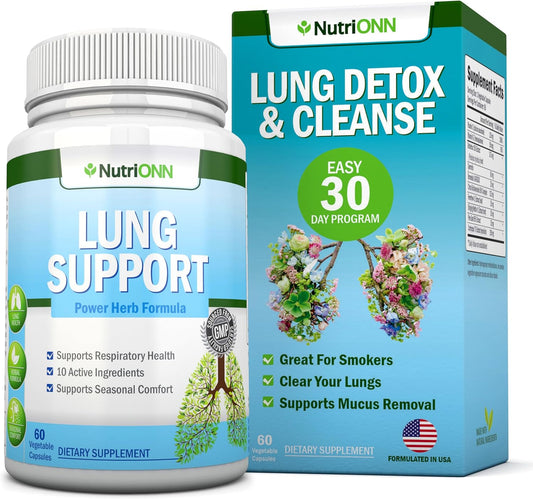 Herbal Lung Health Supplements for Smokers - Extra Strength Detox and Cleanse for Respiratory Health - Mucus Removal Support - Natural Lungs Clearing Solution - BoostGo Australia