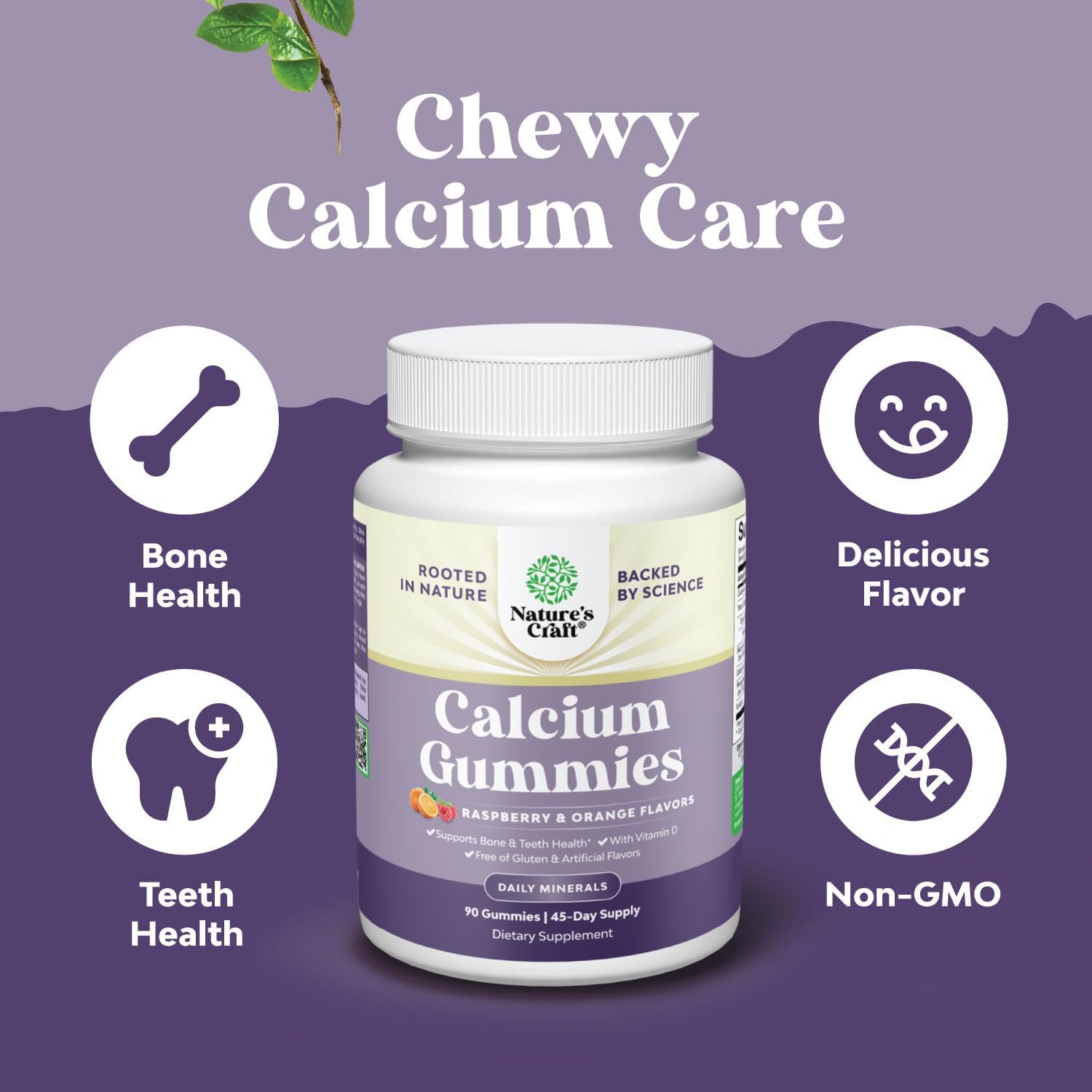 Herbal Menopause Supplement and High Absorption Calcium Gummies Bundle for Estrogen Balance and Bone Health - Vitamin D Immune Support