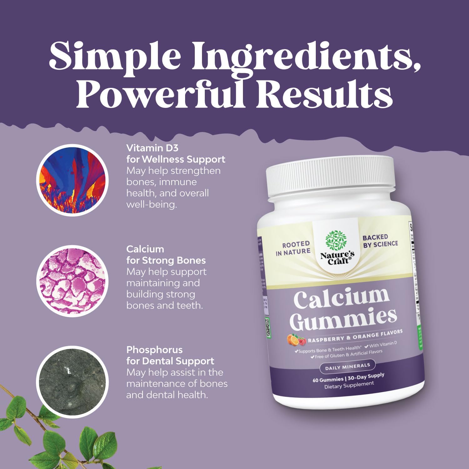 Herbal Menopause Supplement and High Absorption Calcium Gummies Bundle for Estrogen Balance and Bone Health - Vitamin D Immune Support