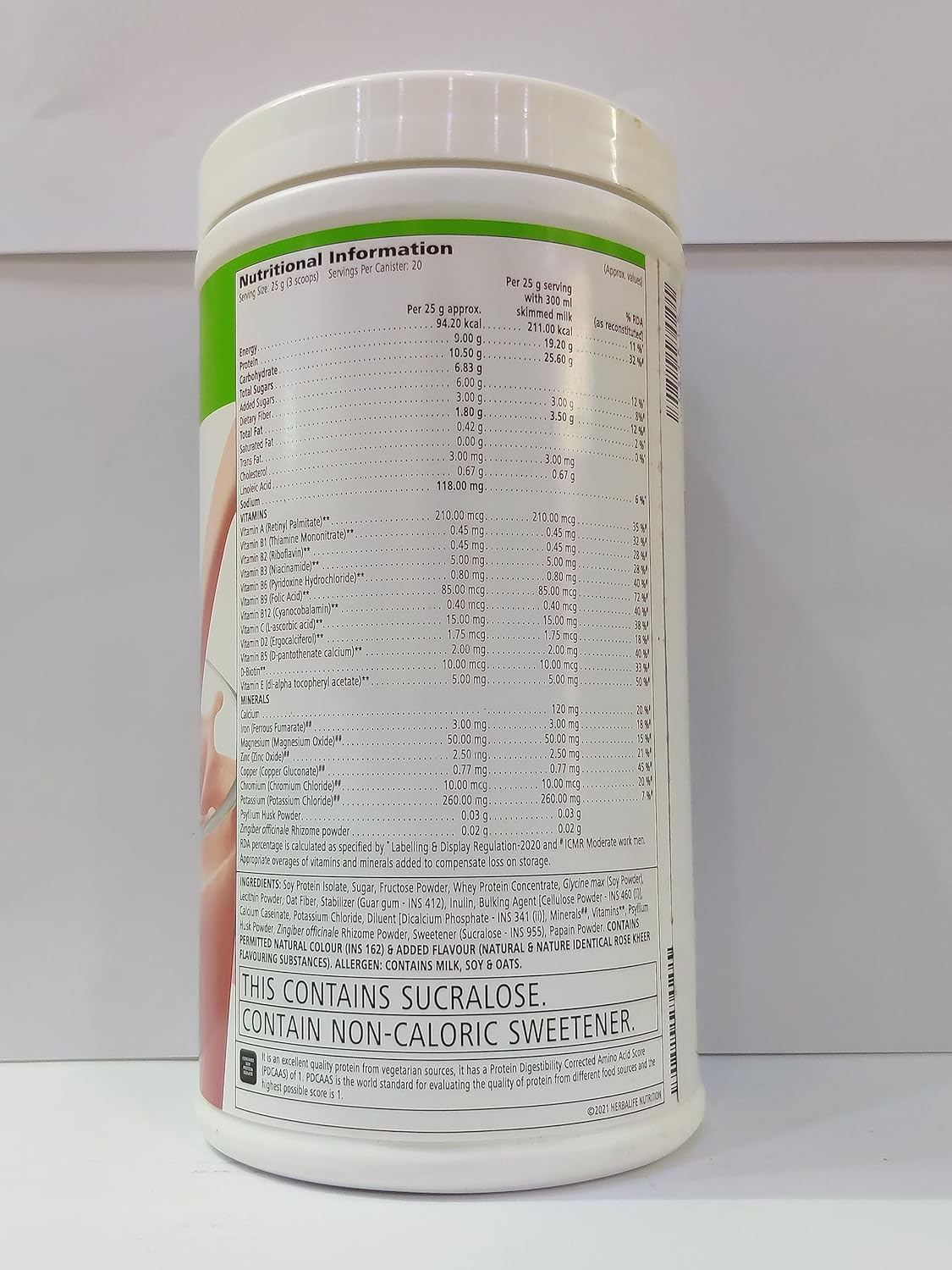 Herbalife Formula 1 Nutritional Shake Mix for Slimming Formula and Meal Replacement - Protein Powder Beverage Mix for Healthy Shakes - Herbalife Malteada Proteina de Herbalife