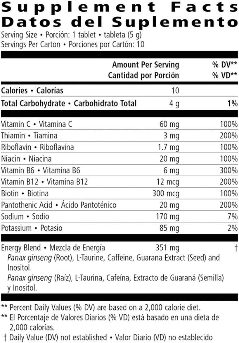 Herbalife Tropical Fruit Force Energy Supplement Effervescent Tablets 10 Count
