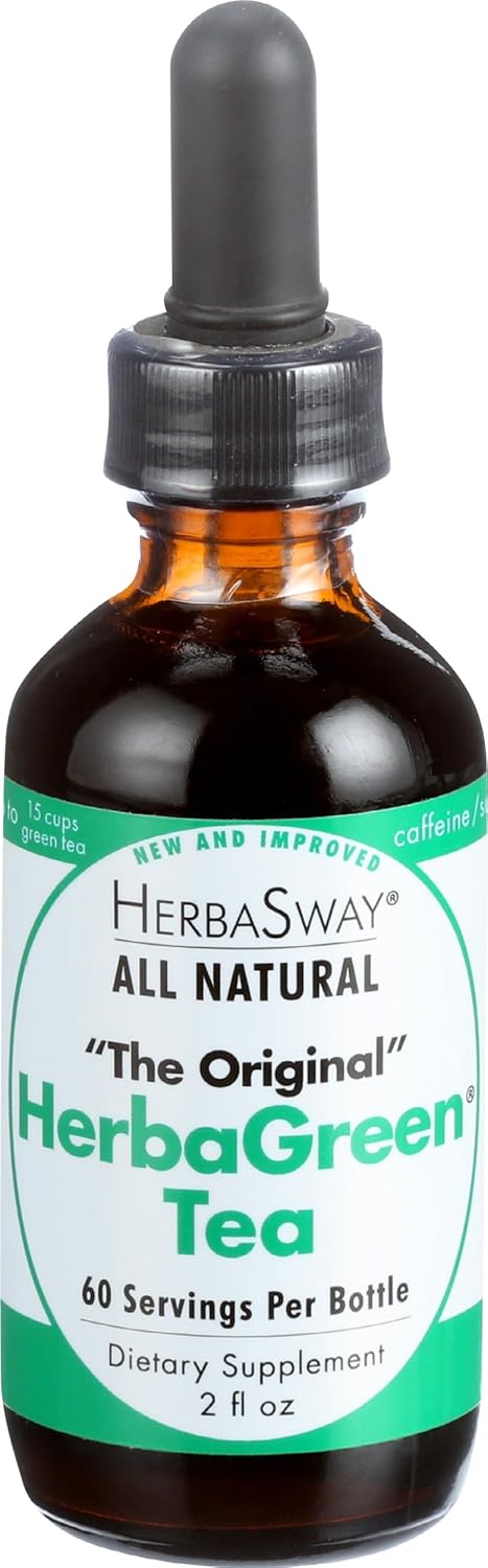 Herbasway HerbaGreen Tea Original - 2 Ounce Bottle - Antioxidant Rich Green Tea Supplement