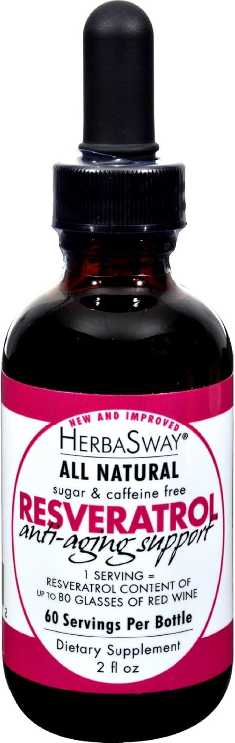 Herbasway Laboratories Resveratrol Red Wine Alternative, 2 fl oz