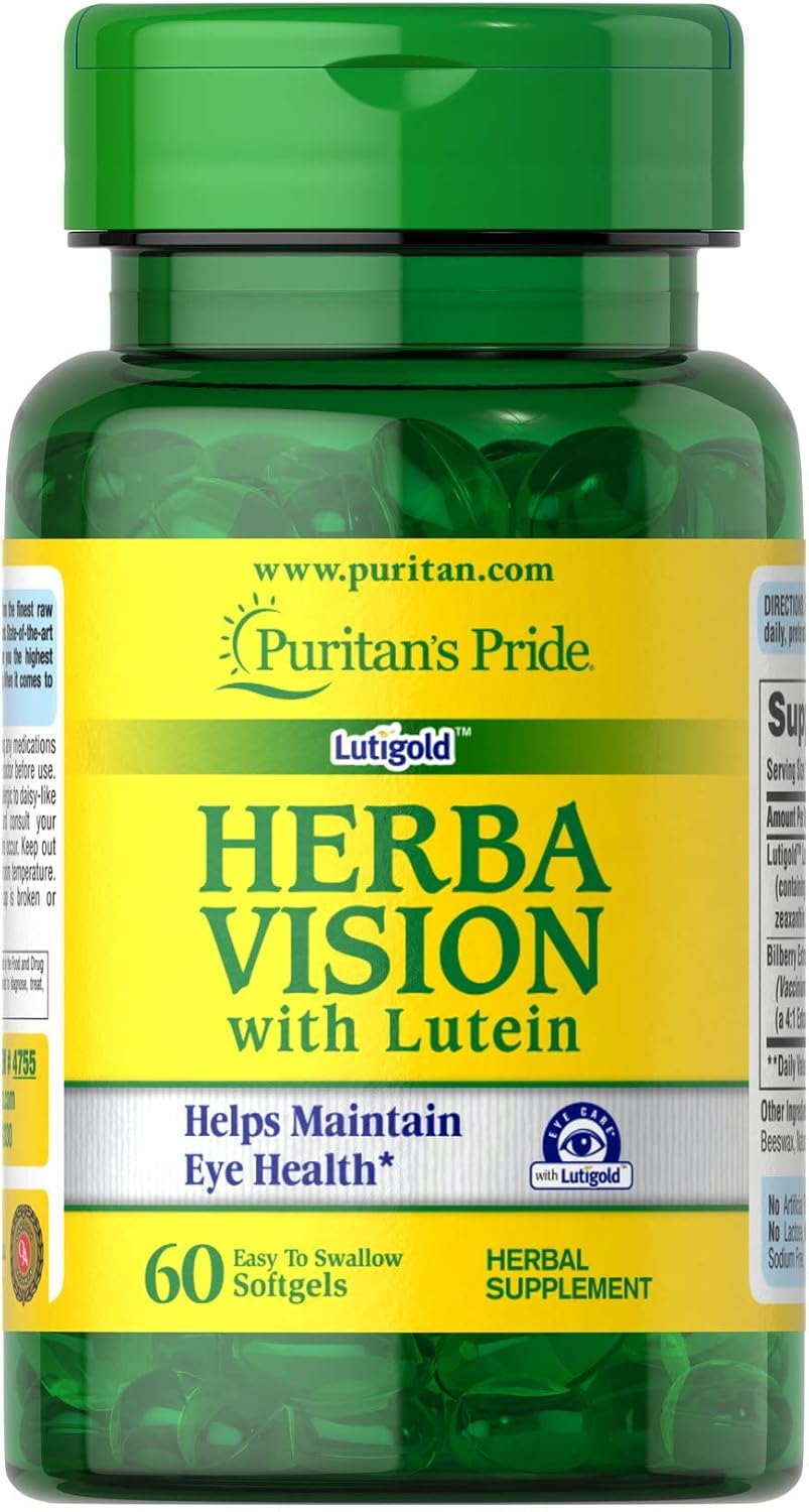 Herbavision with Lutein and Bilberry 60 Softgels by Puritan's Pride - Support Eye Health