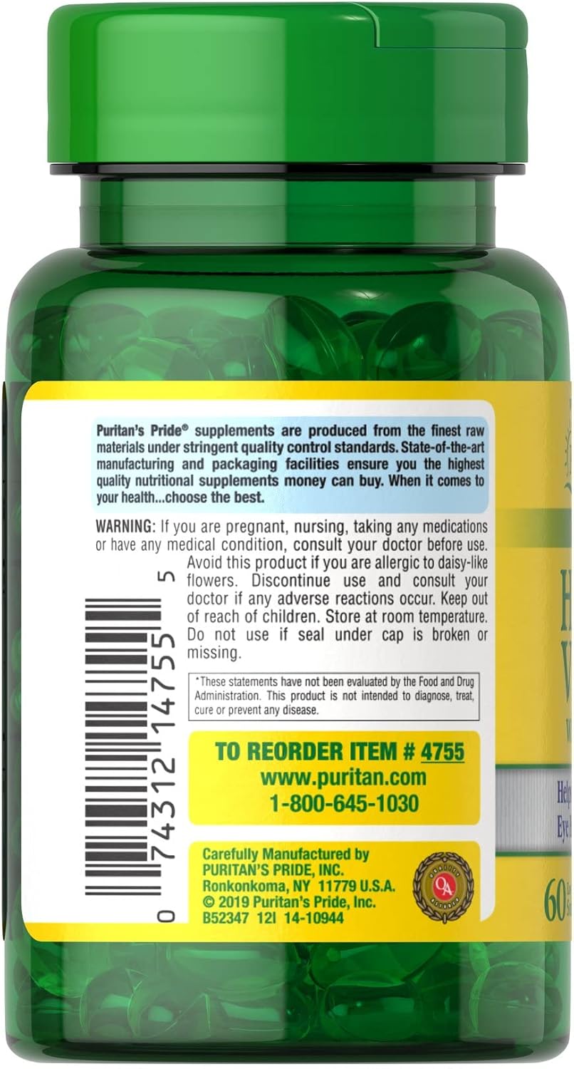 Herbavision with Lutein and Bilberry 60 Softgels by Puritan's Pride - Support Eye Health