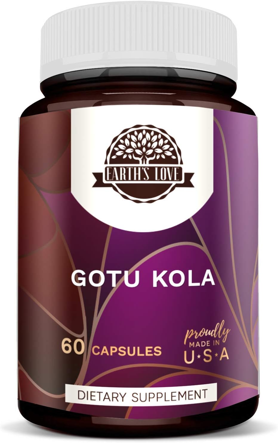 HerbEra Earth's Love Gotu Kola Capsules - 500mg Centella Asiatica Herbal Supplement