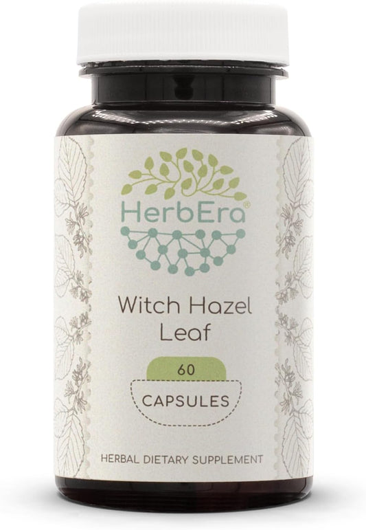 HerbEra Witch Hazel Leaf Capsules - 500 mg, 60 Count