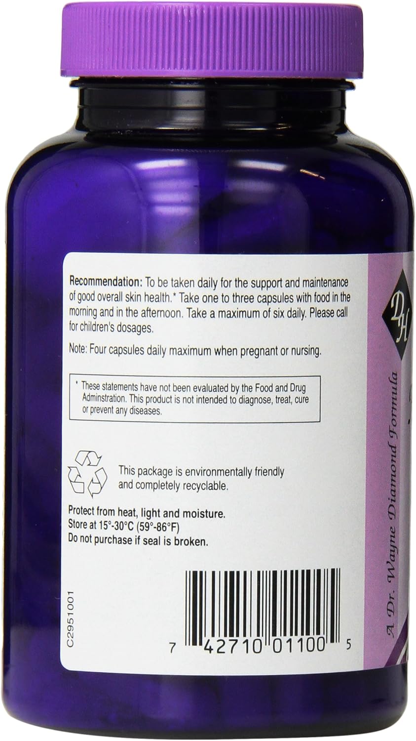 Herpanacine Skin Support Supplement with Diamond Herpanacine - 100 Capsules, 3 Pack