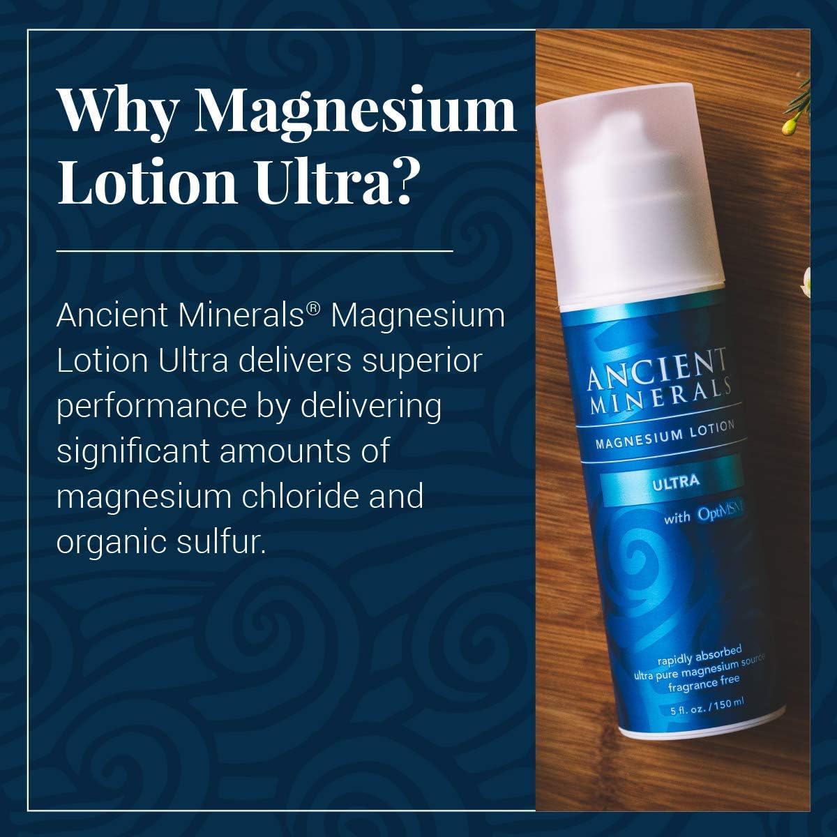 High-Absorption Ancient Minerals Magnesium Bath Flakes, Oil Spray, and Lotion with MSM for Relaxation, Wellness & Muscle Relief
