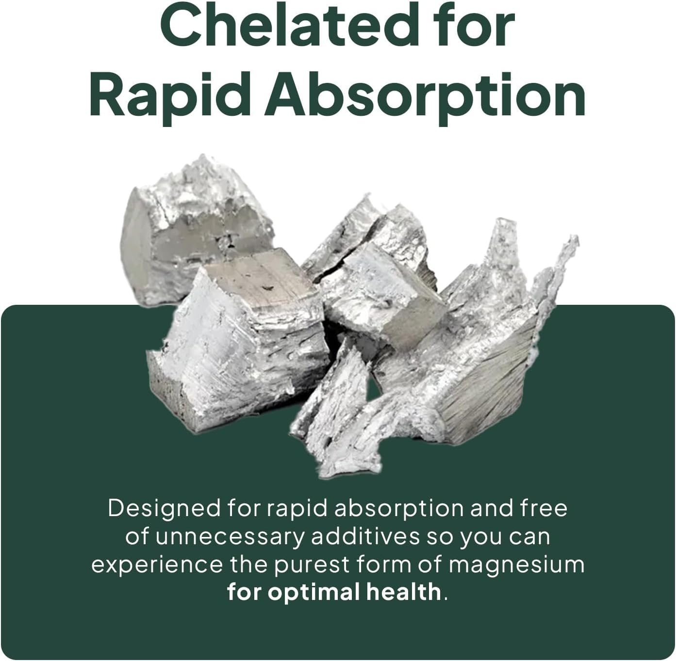 High Absorption Chelated Magnesium Supplement for Energy, Relaxation, and Regularity - Organics Ocean Real Magnesium Citrate