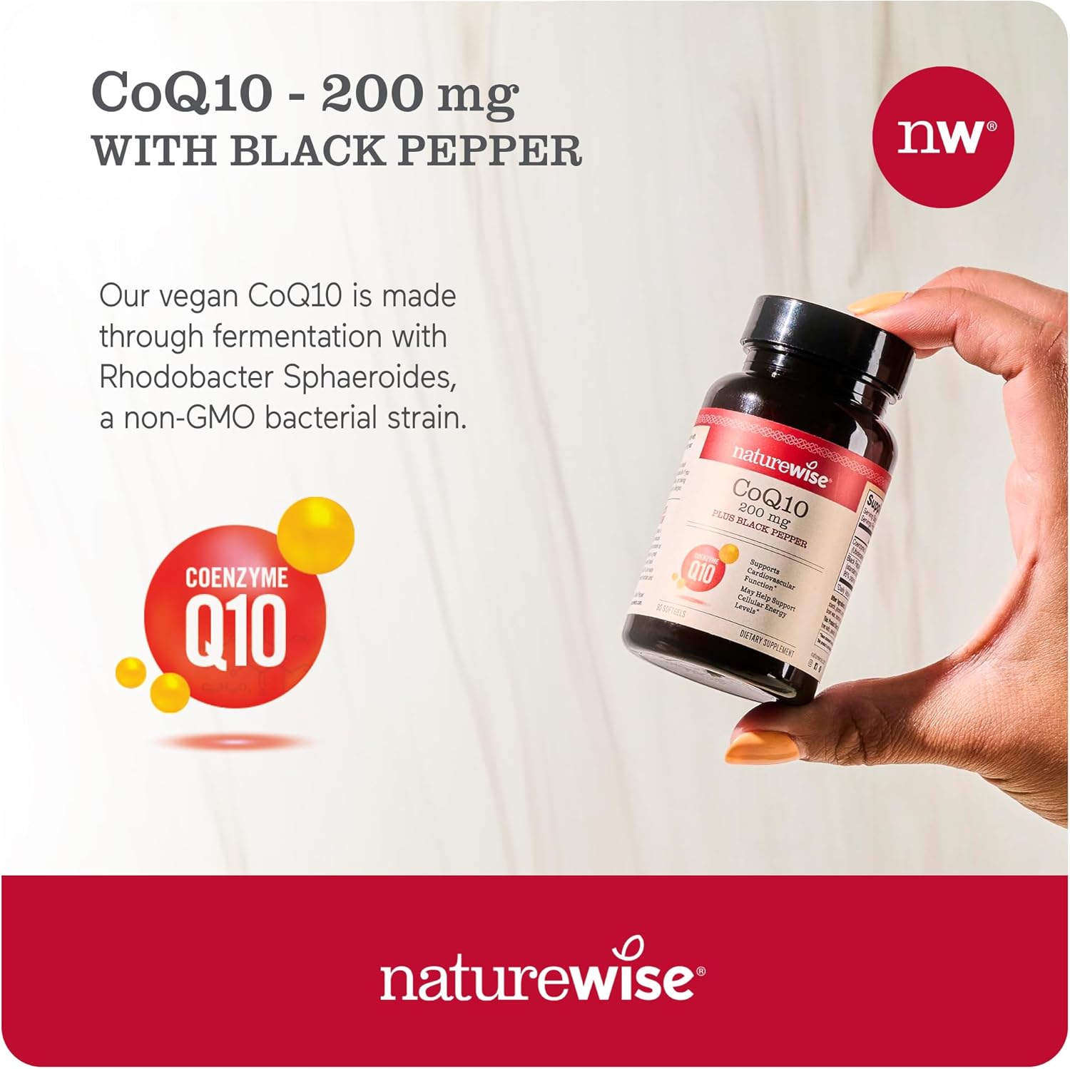 High Absorption CoQ10 200mg Softgels with BioPerine - Heart Health Antioxidant - Vegan, Non-GMO - 200 Count, 200-Day Supply
