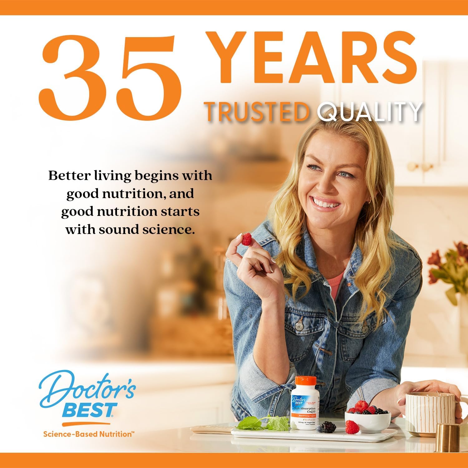 High Absorption CoQ10 for Heart & Energy Support - USP Verified, Non-GMO, Gluten-Free, Vegan - 60 Veggie Capsules