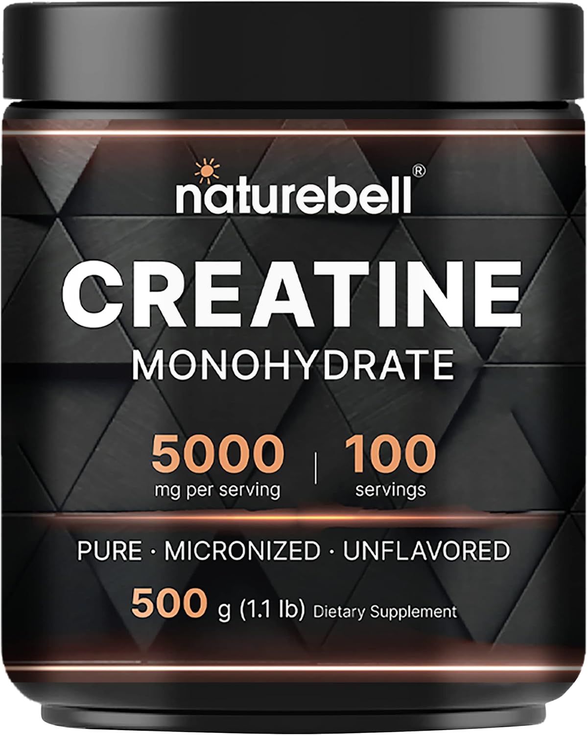 High Absorption Creatine Monohydrate Powder & Taurine Capsules Bundle Pack - 1,000mg Per Serving - Micronized Creatine - Amino Acids Supplement
