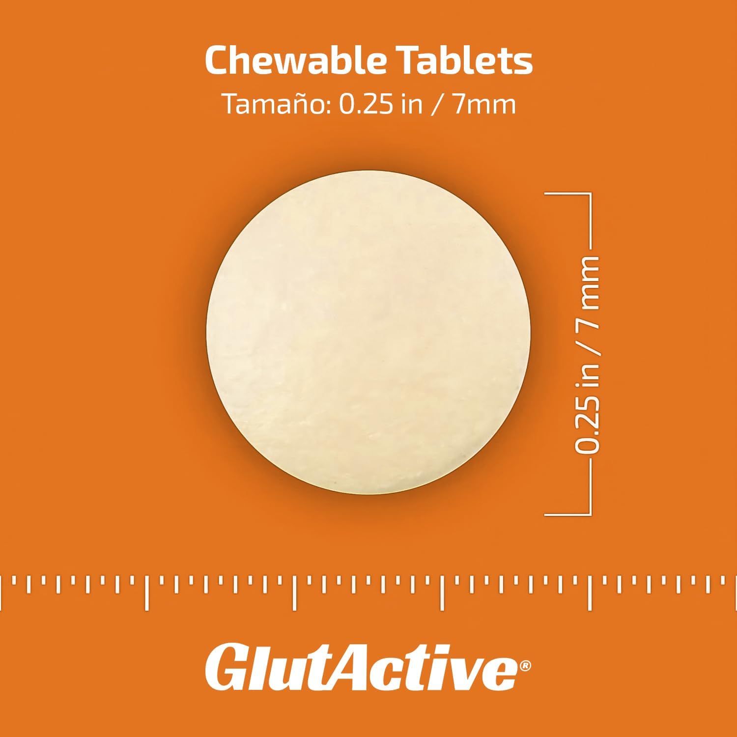 High Absorption GlutActive Ultra VIT-C 1,000mg Chewable Tablets - Immune Support & Collagen Builder - Antioxidant - 30 Tablets