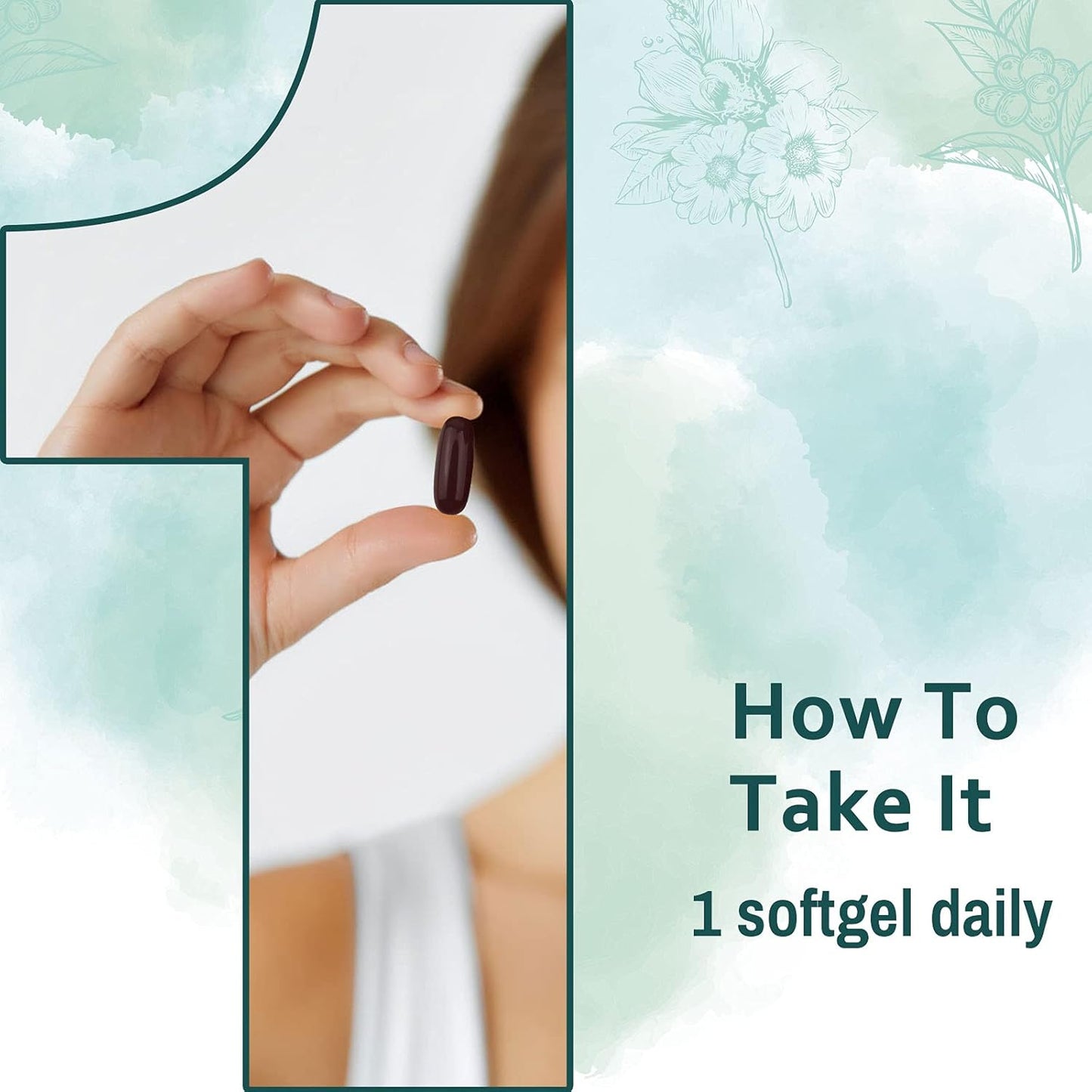 High Absorption Liposomal GABA Supplements 1000mg with L-Theanine 200mg, Ashwagandha, Chamomile, and Tart Cherry - Herbal Formula for Adults - 60 Softgels - Non-GMO and Gluten Free