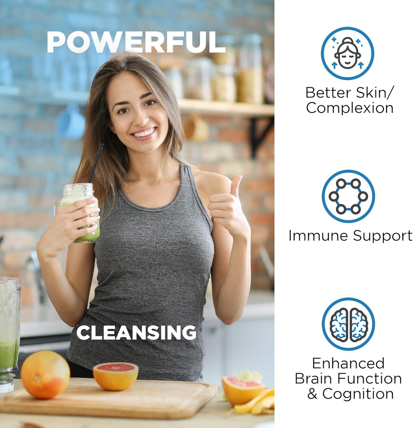 High-Absorption Liposomal Glutathione & Tart Cherry Capsules Bundle for Detox & Recovery - Nutrivein Premium Supplement