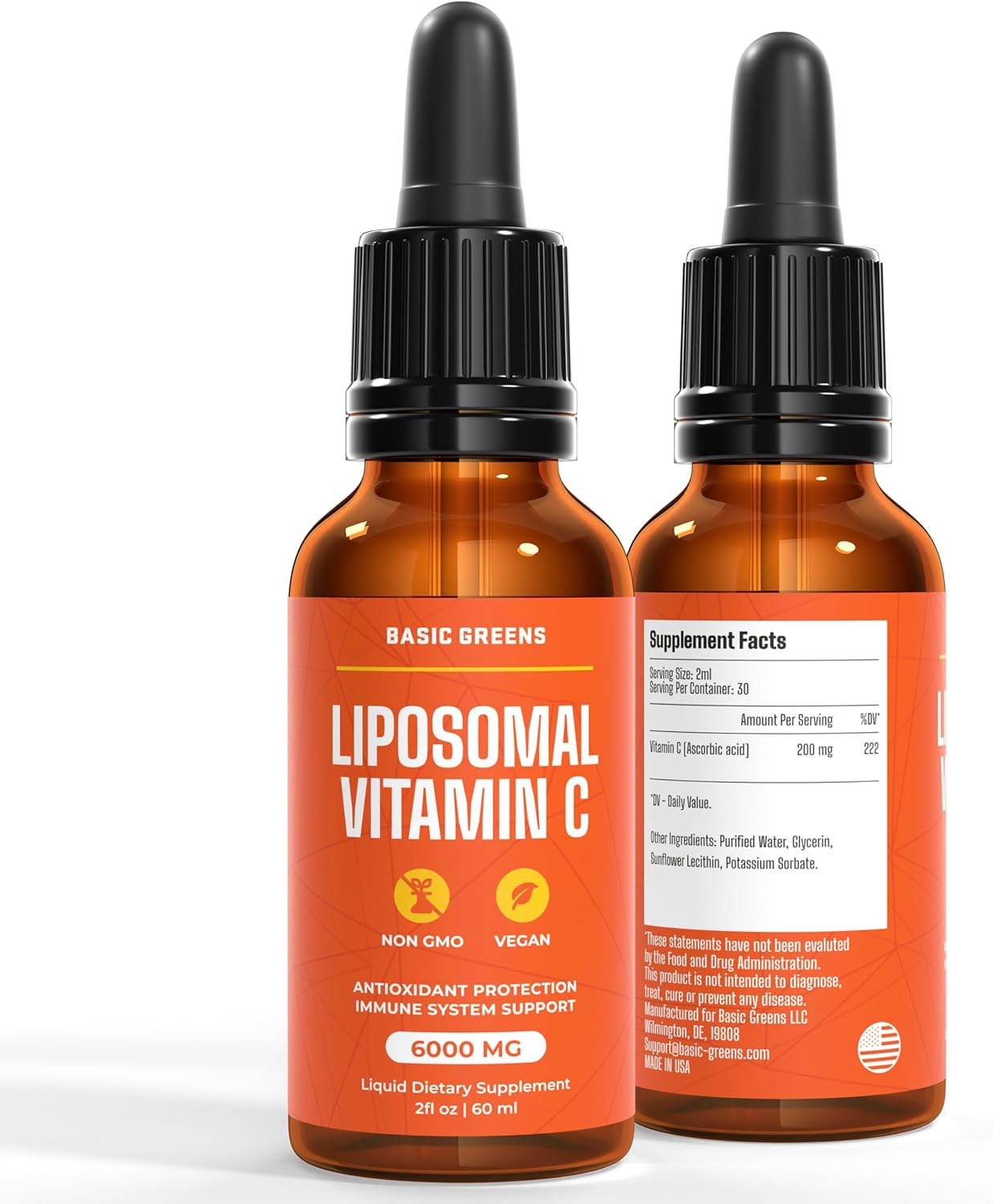 High Absorption Liposomal Vitamin C Liquid for Immune Support & Antioxidant Boost - Non-GMO Vegan Supplement - BoostGo Australia