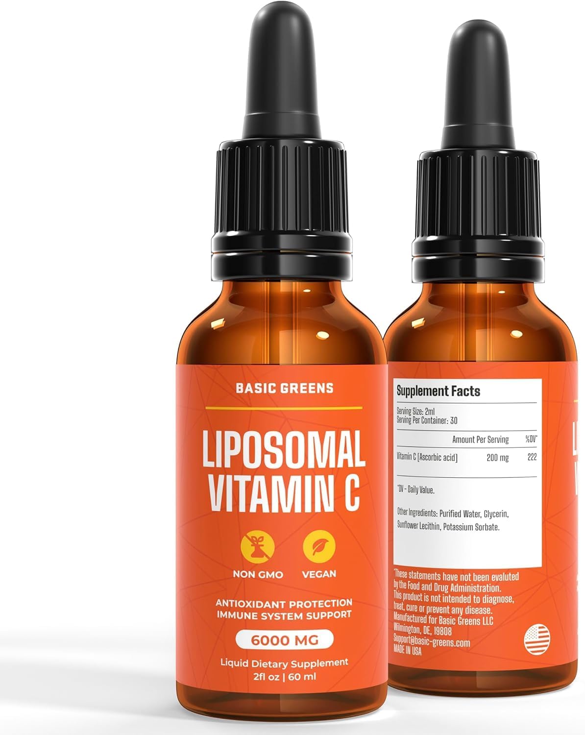 High Absorption Liposomal Vitamin C Liquid for Immune Support & Antioxidant Boost - Non-GMO Vegan Supplement - BoostGo Australia