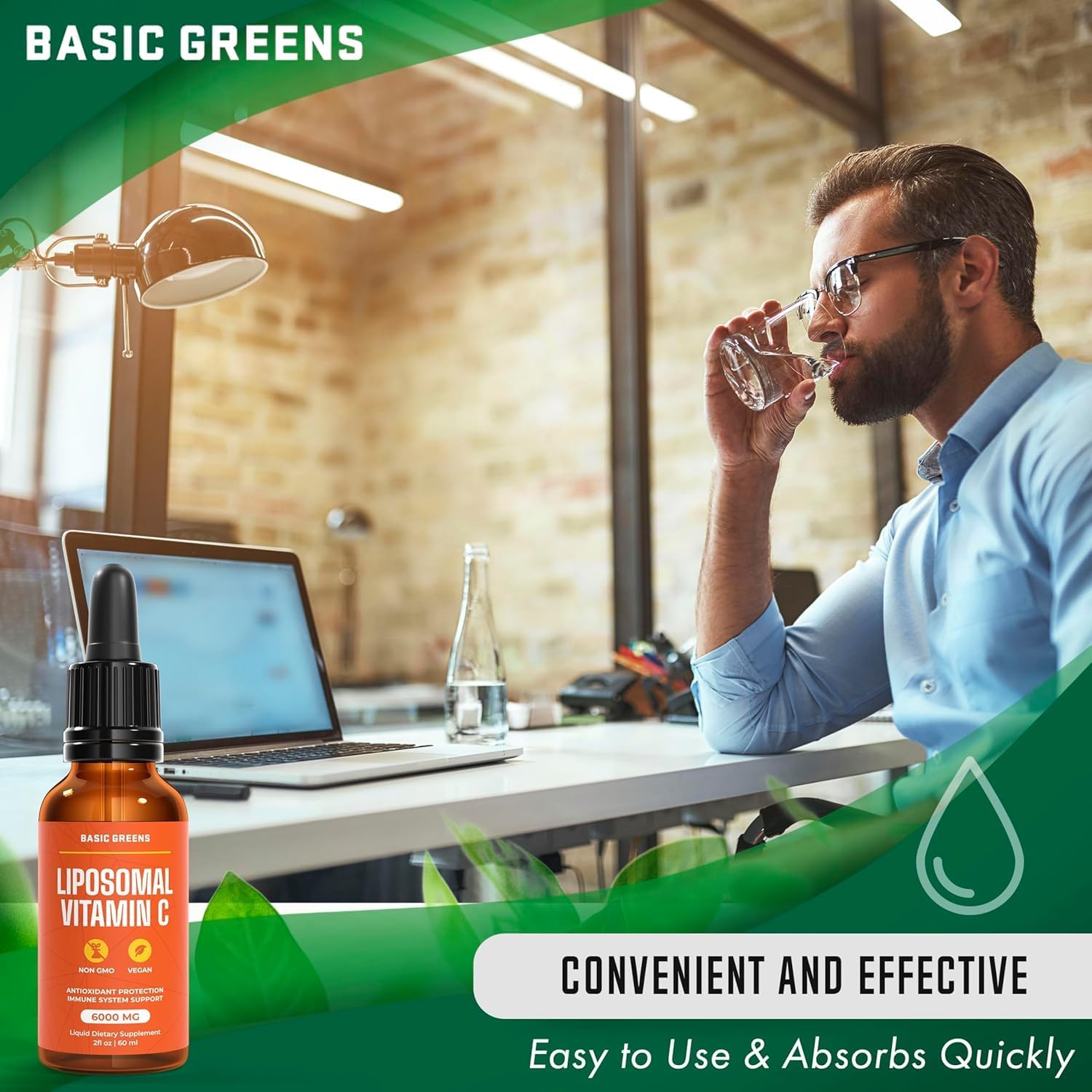 High Absorption Liposomal Vitamin C Liquid for Immune Support & Antioxidant Boost - Non-GMO Vegan Supplement - BoostGo Australia