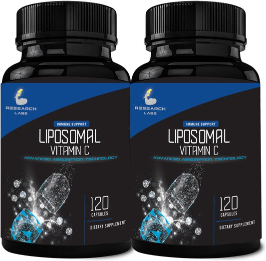 High Absorption Liposomal Vitamin C Supplement | LipoQuil-C™ 240 Capsules | Immune Support & Collagen Booster | 1000mg Buffered High Dose Vitamin C | Non GMO | Fat Soluble Formula