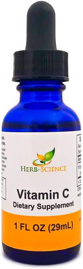 High Absorption Liquid Vitamin C with Herb-Science Technology - Antioxidant Supplement for Immune System Support, Fat Soluble, Alcohol-Free Formula